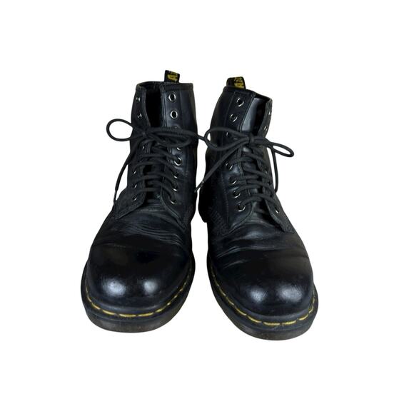 Dr. Martens 1460 Black Leather Lace Up Combat Boots Size US 9 Men / 10 Women - Picture 4 of 7